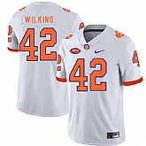 Clemson Tigers 42 Stephone Anthony White Nike College Football Jersey Dzhi,baseball caps,new era cap wholesale,wholesale hats